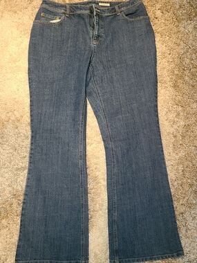 Jones New York Women's Blue Flare Jeans 24W